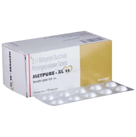 metpure xl 25mg tablet 10's
